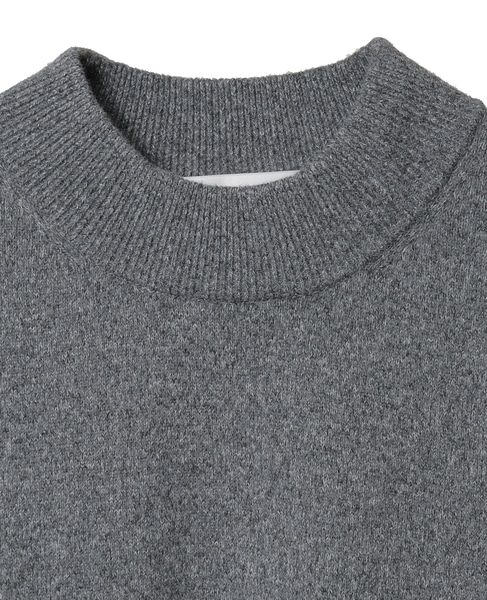 ラムウールライクモックネックニット 詳細画像 グレー 4