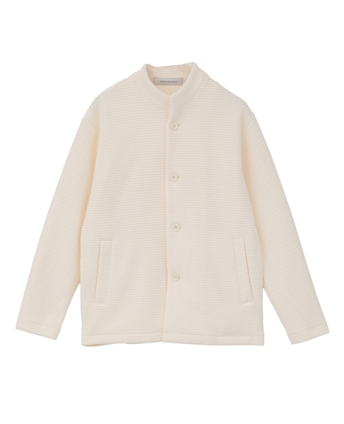 クォーターゲージ スタンドカラーカーディガン 詳細画像 ホワイト 19