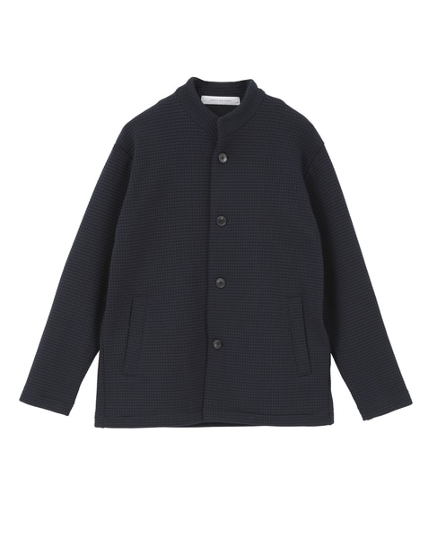 クォーターゲージ スタンドカラーカーディガン 詳細画像 ネイビー 2