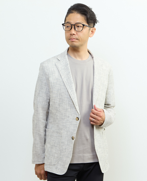 ビシュウサマーツィードライトジャケット 詳細画像 アイボリー 1