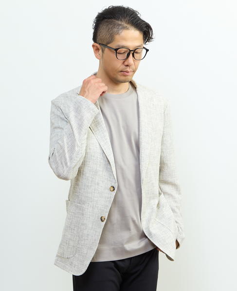 ビシュウサマーツィードライトジャケット 詳細画像 アイボリー 16