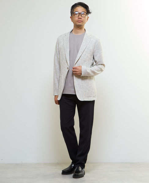 ビシュウサマーツィードライトジャケット 詳細画像 アイボリー 17