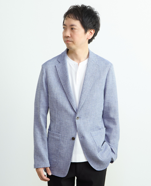 ビシュウサマーツィードライトジャケット 詳細画像 ブルー 1