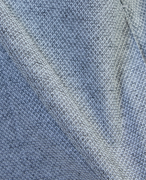 カルキュロメッシュボタンレスカーディガン 詳細画像 サックス 10