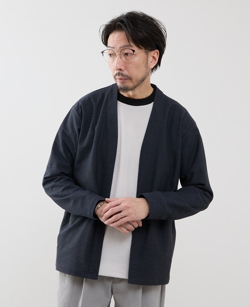 カルキュロメッシュボタンレスカーディガン 詳細画像 サックス 21