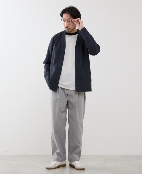 カルキュロメッシュボタンレスカーディガン 詳細画像 サックス 23