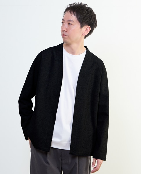 カルキュロメッシュボタンレスカーディガン 詳細画像 サックス 25