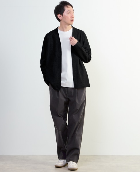 カルキュロメッシュボタンレスカーディガン 詳細画像 サックス 27