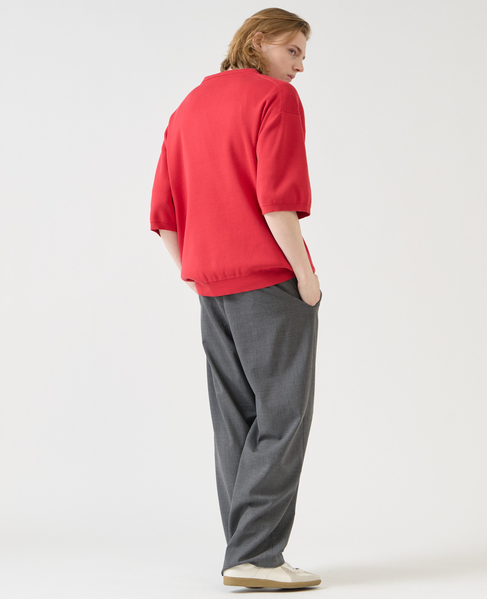 【1978 MEN'S MELROSE】シルケットコットン × ナイロンポロシャツ 詳細画像 レッド 16