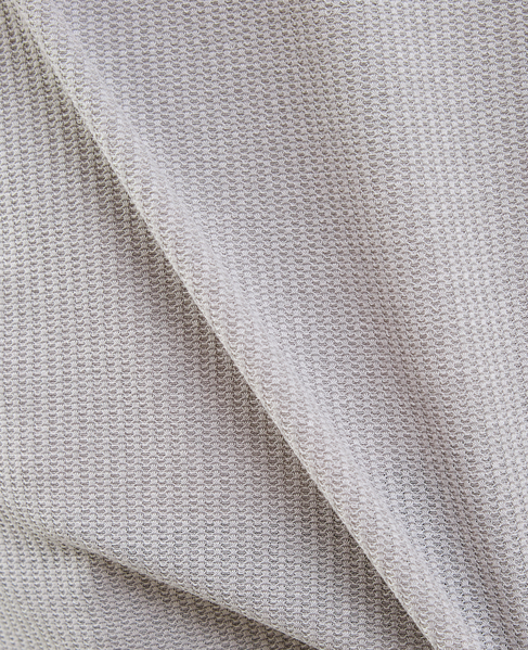 リンクスストライプ半袖ホリゾンカラーポロシャツ 詳細画像 グレー 9