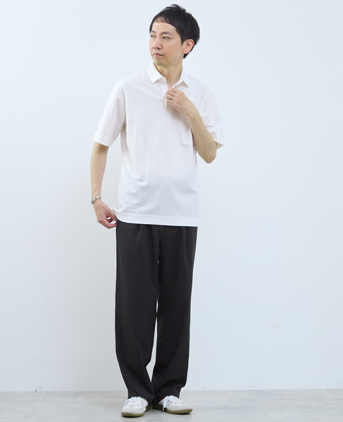 カルキュロメッシュポロシャツ 詳細画像 ホワイト 14