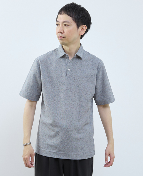 カルキュロメッシュポロシャツ 詳細画像 サックス 2