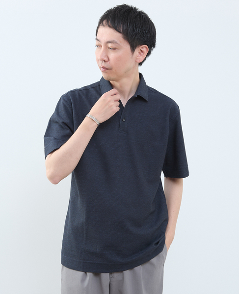 カルキュロメッシュポロシャツ 詳細画像 サックス 7