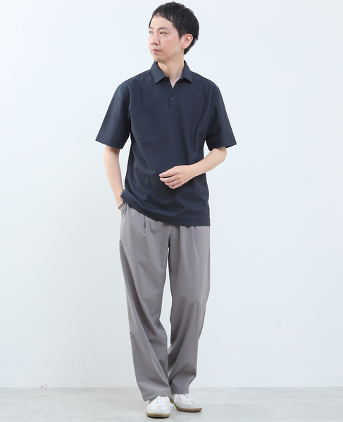 カルキュロメッシュポロシャツ 詳細画像 サックス 8