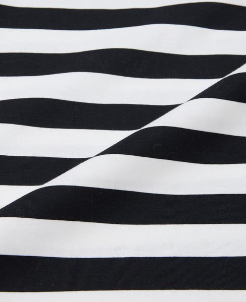 【1978 MEN'S MELROSE】コットンボーダーラガーシャツ 詳細画像 シロクロ 3