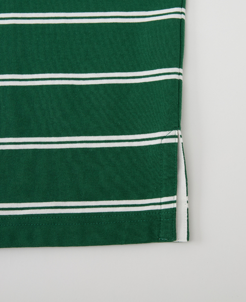 【1978 MEN'S MELROSE】コットンボーダーラガーシャツ 詳細画像 シロクロ 8