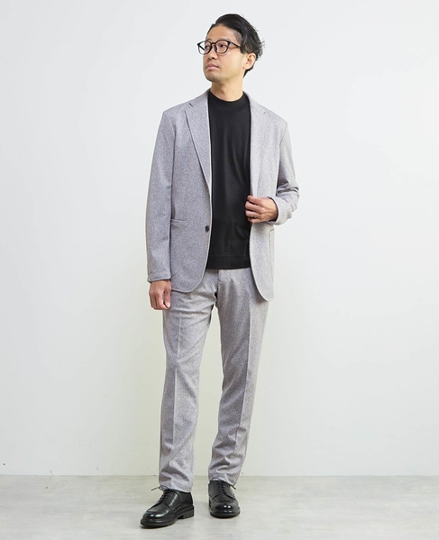 スーパー100ウォッシャブルウールモックネックTシャツ 詳細画像 ブラウン 28