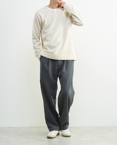 シェニールリンクス キーネックTシャツ 詳細画像 アイボリー 14