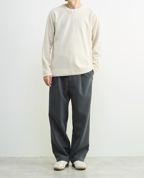 シェニールリンクス キーネックTシャツ 詳細画像 アイボリー 15