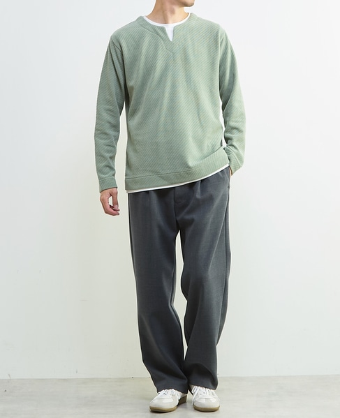 シェニールリンクス キーネックTシャツ 詳細画像 アイボリー 18