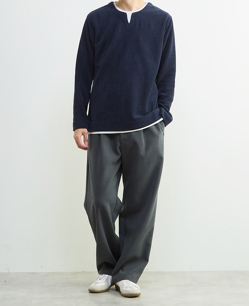 シェニールリンクス キーネックTシャツ 詳細画像 アイボリー 22