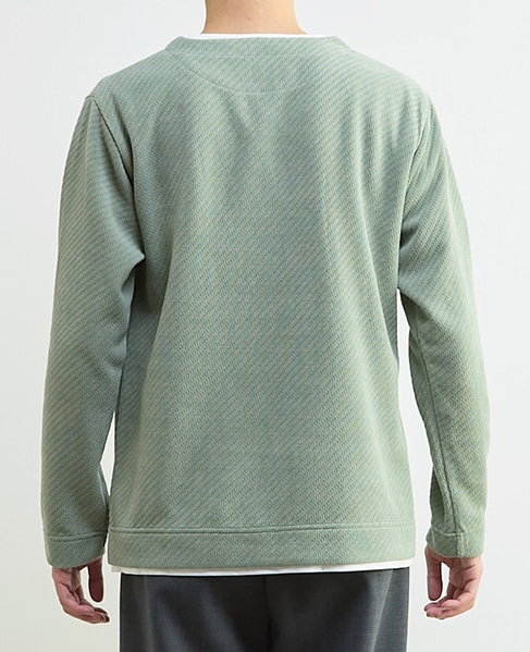 シェニールリンクス キーネックTシャツ 詳細画像 アイボリー 4