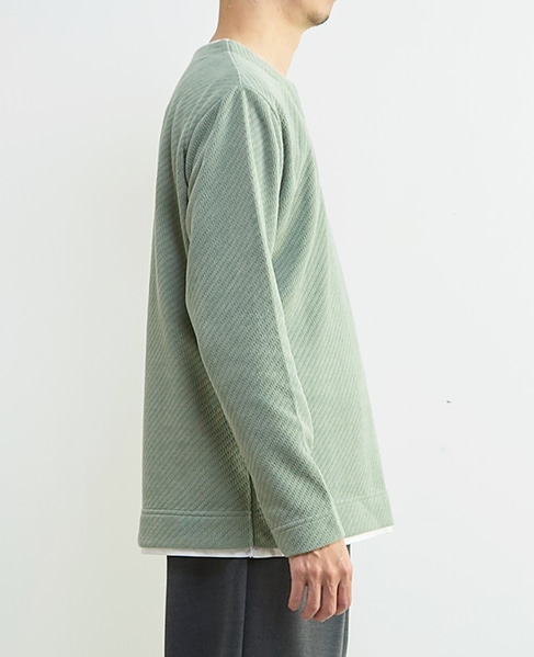 シェニールリンクス キーネックTシャツ 詳細画像 アイボリー 5