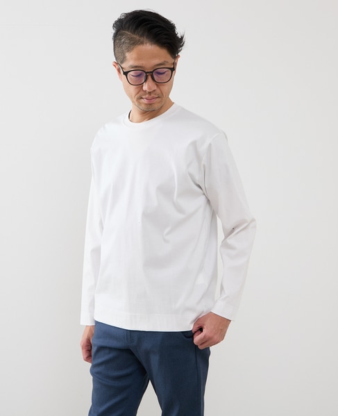 マーセライズドスムースロンT 詳細画像 ホワイト 1