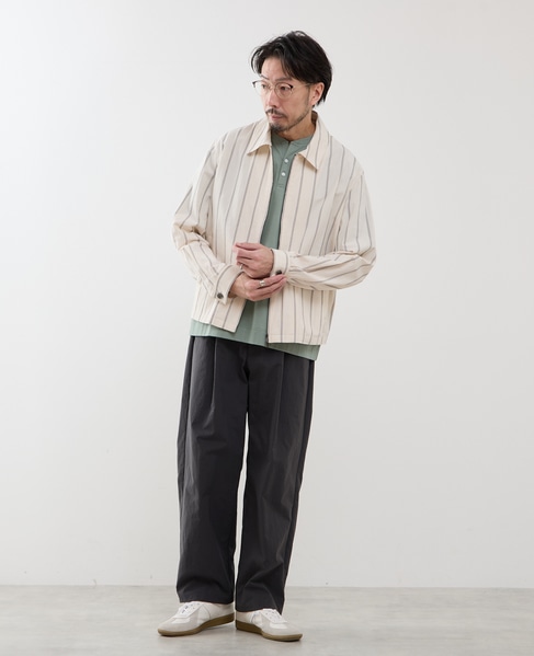 マーセライズドスムース ヘンリーネックTシャツ 詳細画像 ホワイト 19