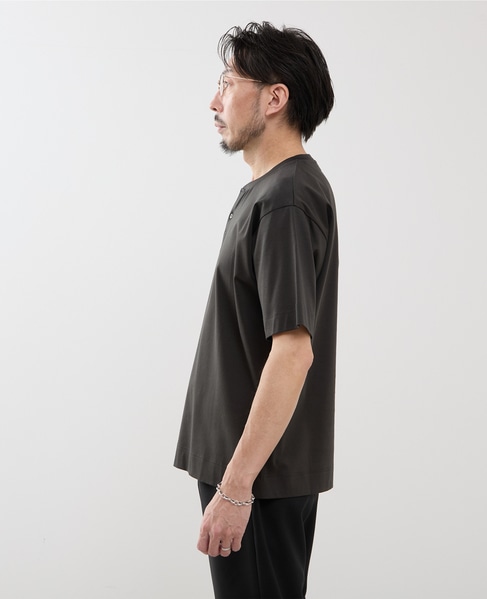 マーセライズドスムース ヘンリーネックTシャツ 詳細画像 ホワイト 3