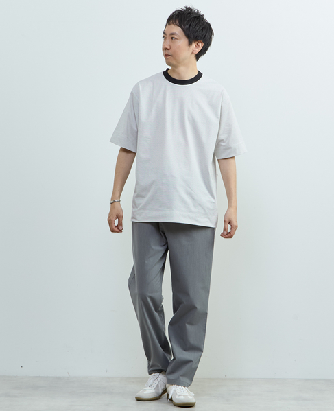 マイクロボーダークルーネックTシャツ 詳細画像 ホワイト 13