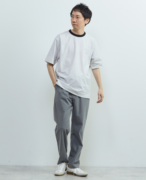 マイクロボーダークルーネックTシャツ 詳細画像 ホワイト 14