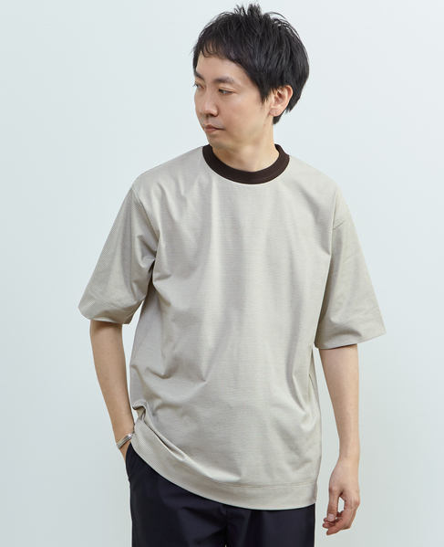 マイクロボーダークルーネックTシャツ 詳細画像 ホワイト 15