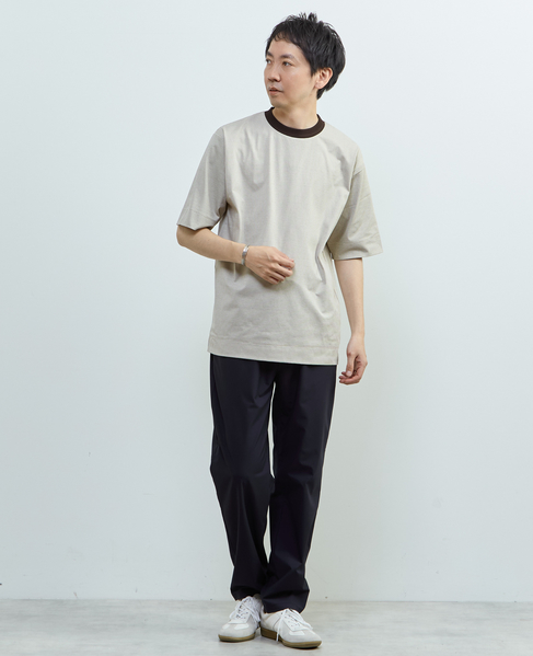 マイクロボーダークルーネックTシャツ 詳細画像 ホワイト 17