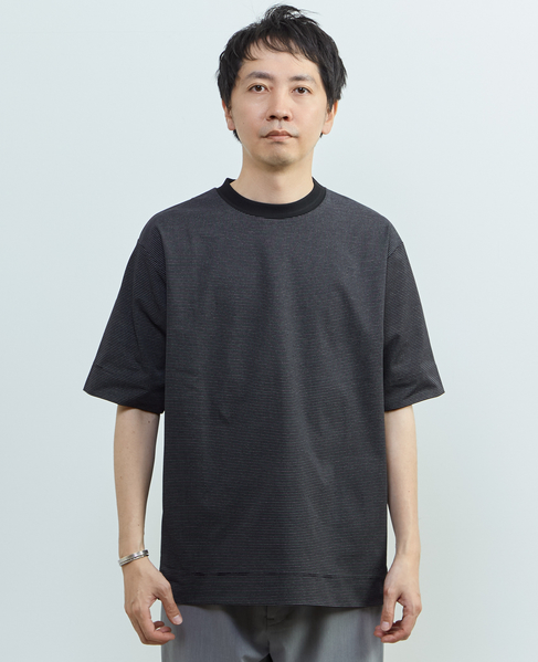 マイクロボーダークルーネックTシャツ 詳細画像 ホワイト 2