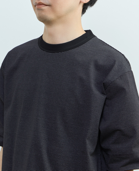 マイクロボーダークルーネックTシャツ 詳細画像 ホワイト 6