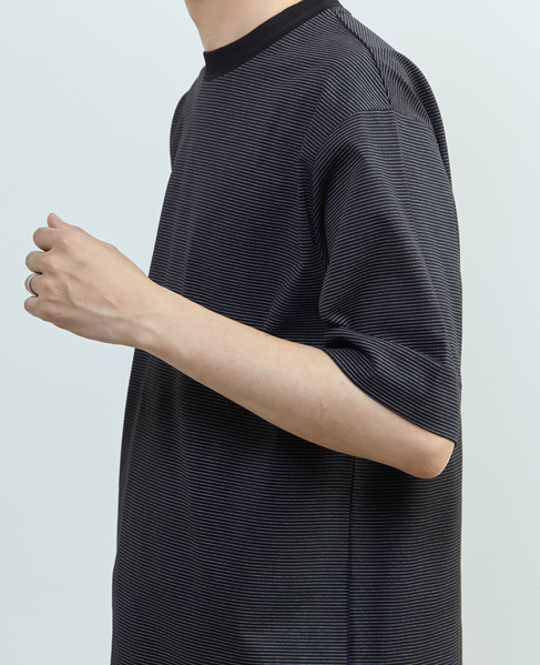 マイクロボーダークルーネックTシャツ 詳細画像 ホワイト 7