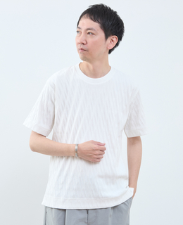 バイアスリンククルーネックTシャツ
