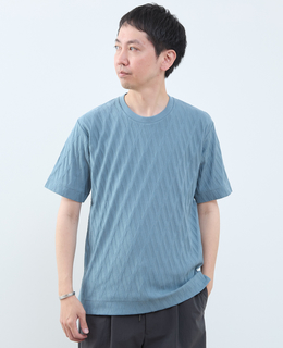 バイアスリンククルーネックTシャツ
