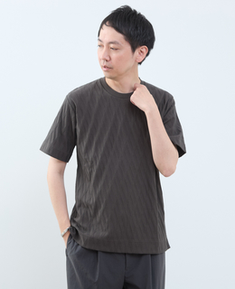 バイアスリンククルーネックTシャツ