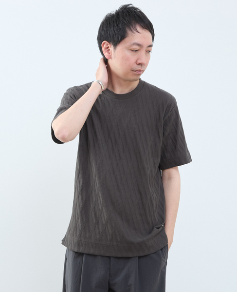 バイアスリンククルーネックTシャツ 詳細画像 ホワイト 23
