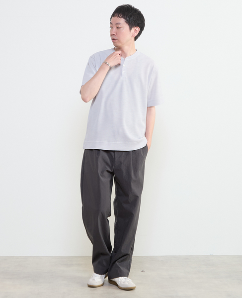 リランチェワッフルヘンリーネックTシャツ 詳細画像 ライトグレー 14