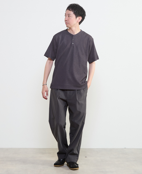 リランチェワッフルヘンリーネックTシャツ 詳細画像 ライトグレー 17