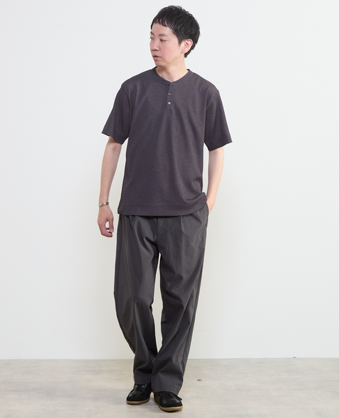 リランチェワッフルヘンリーネックTシャツ 詳細画像 ライトグレー 18