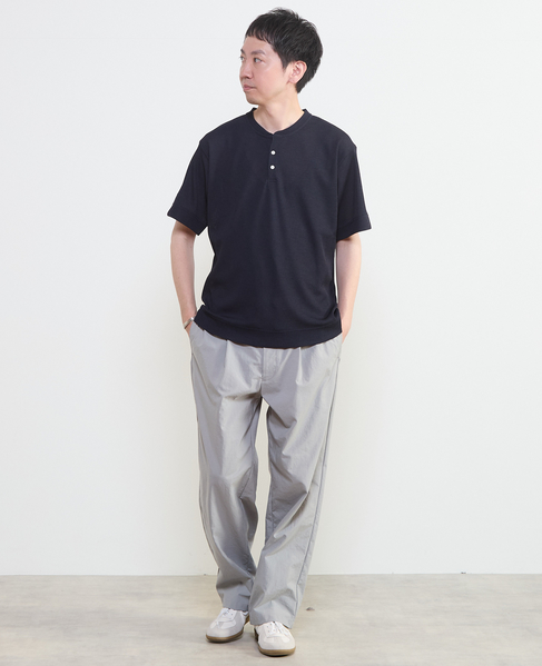 リランチェワッフルヘンリーネックTシャツ 詳細画像 ライトグレー 21