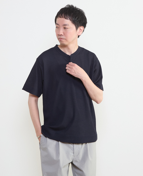リランチェワッフルヘンリーネックTシャツ 詳細画像 ライトグレー 23