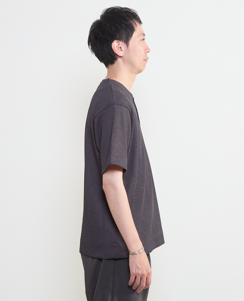 リランチェワッフルヘンリーネックTシャツ 詳細画像 ライトグレー 5