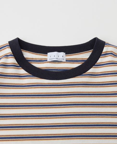 【1978 MEN'S MELROSE】コットンボーダーTシャツ 詳細画像 マルチ 6
