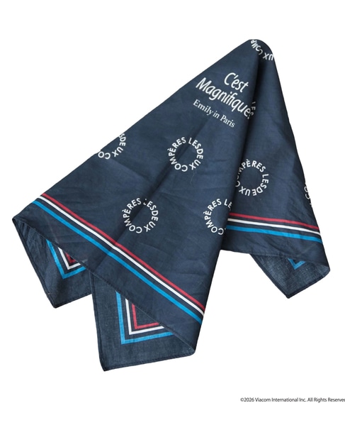 《コラボ》 Emily in Paris　バンダナ 詳細画像 ネイビー 2