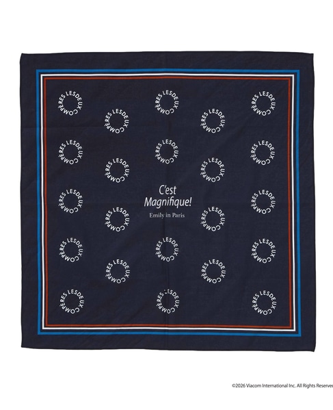 《コラボ》 Emily in Paris　バンダナ 詳細画像 ネイビー 3